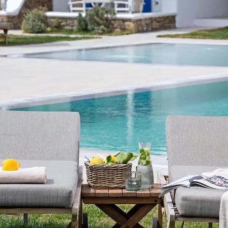 Вилла Deluxe Mykonos Del Sol Junior Outdoor Pool Ornos